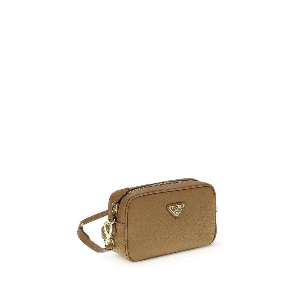 Prada Beige Calf Leather Bos Taurus Shoulder Bag | Regal Royce