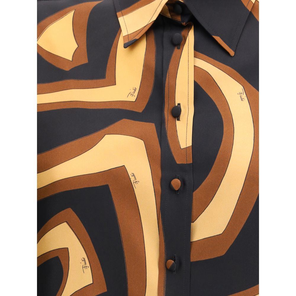 Emilio Pucci Multicolor Silk Pattern Shirt | Regal Royce