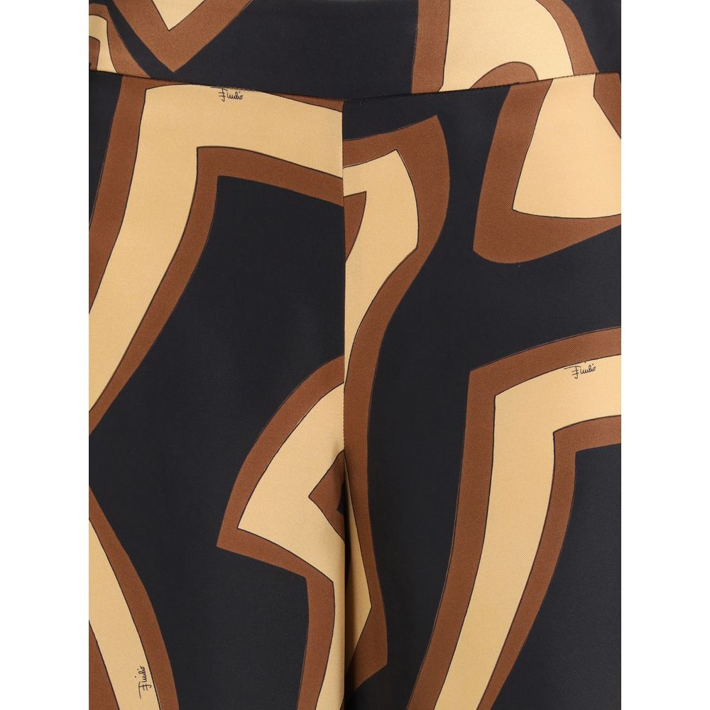 Emilio Pucci Multicolor Silk Casual Pants