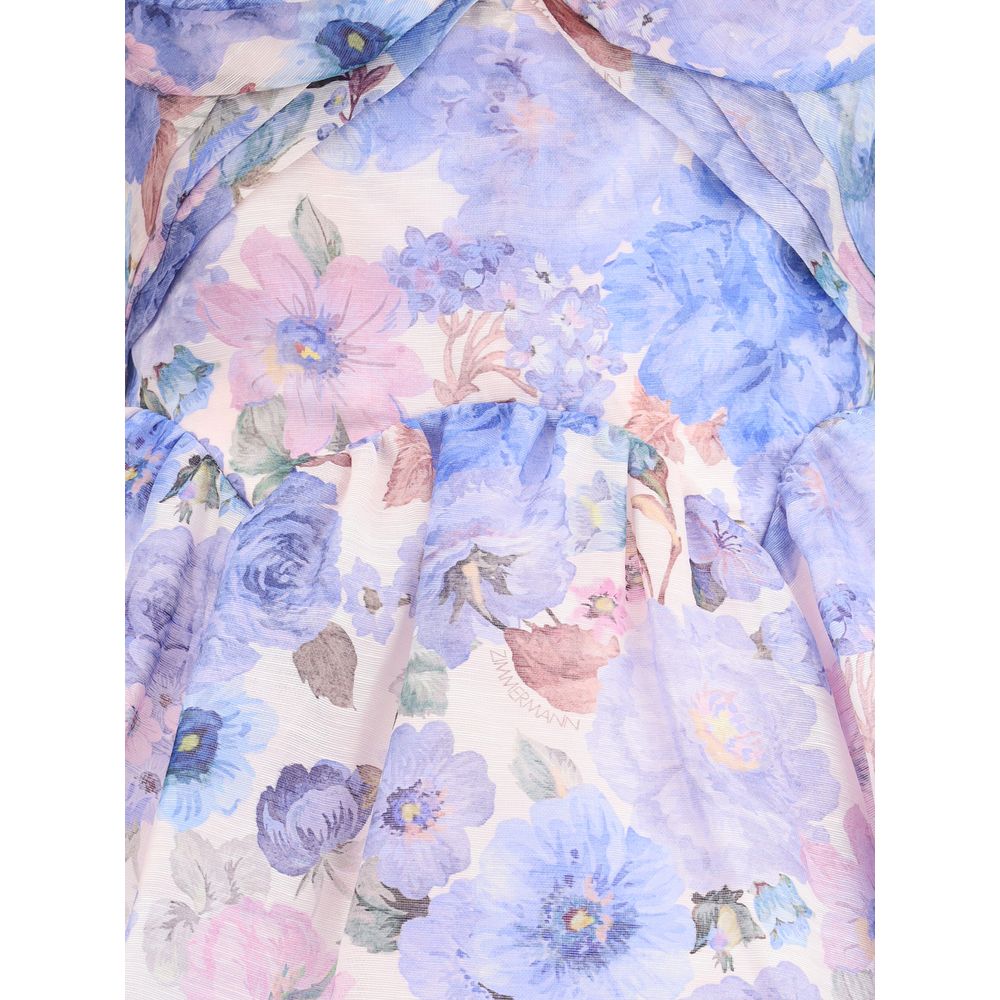 Zimmermann Multicolor Linen Casual Dress | Regal Royce