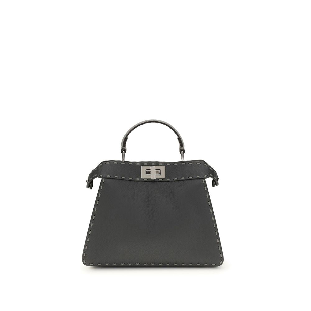Fendi Gray Leather Handbag | Regal Royce
