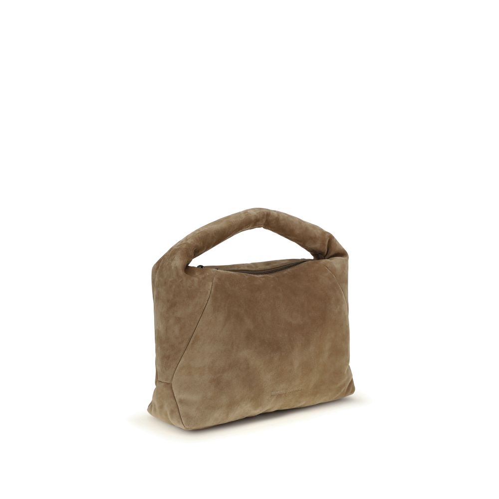 Brunello Cucinelli Beige Calf Leather Bos Taurus Shoulder Bag | Regal Royce
