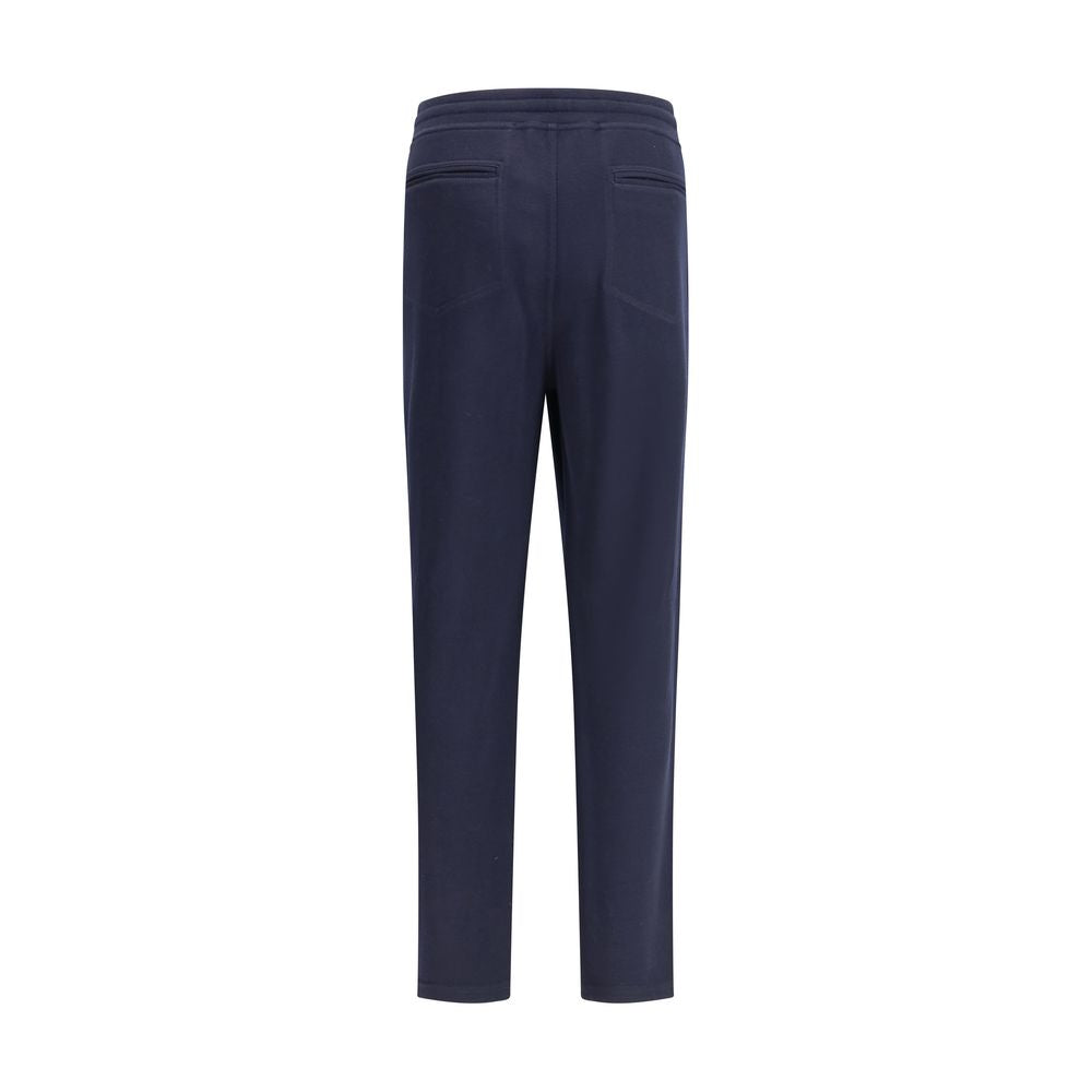 Brunello Cucinelli Blue Cashmere Casual Pants | Regal Royce