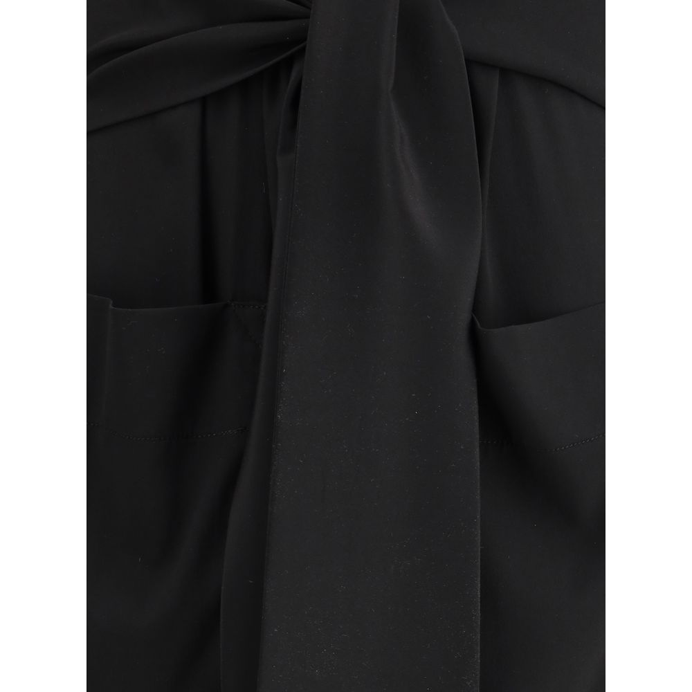 Ella Black Silk Casual Dress | Regal Royce