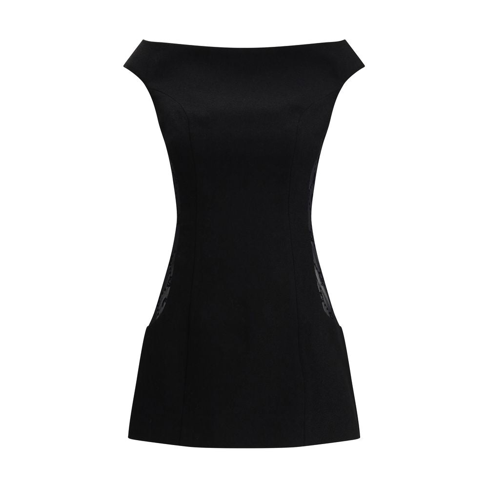 Marine Serre Black Wool Casual Dress | Regal Royce