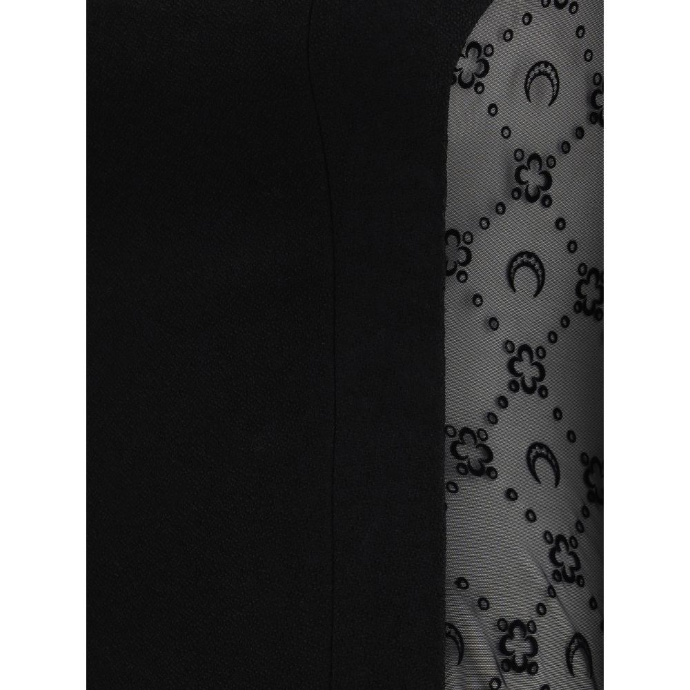 Marine Serre Black Wool Casual Dress | Regal Royce