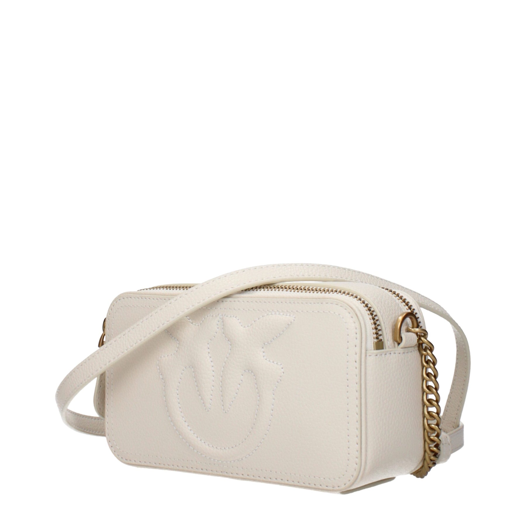 PINKO Beige Leather Crossbody Bag | Regal Royce