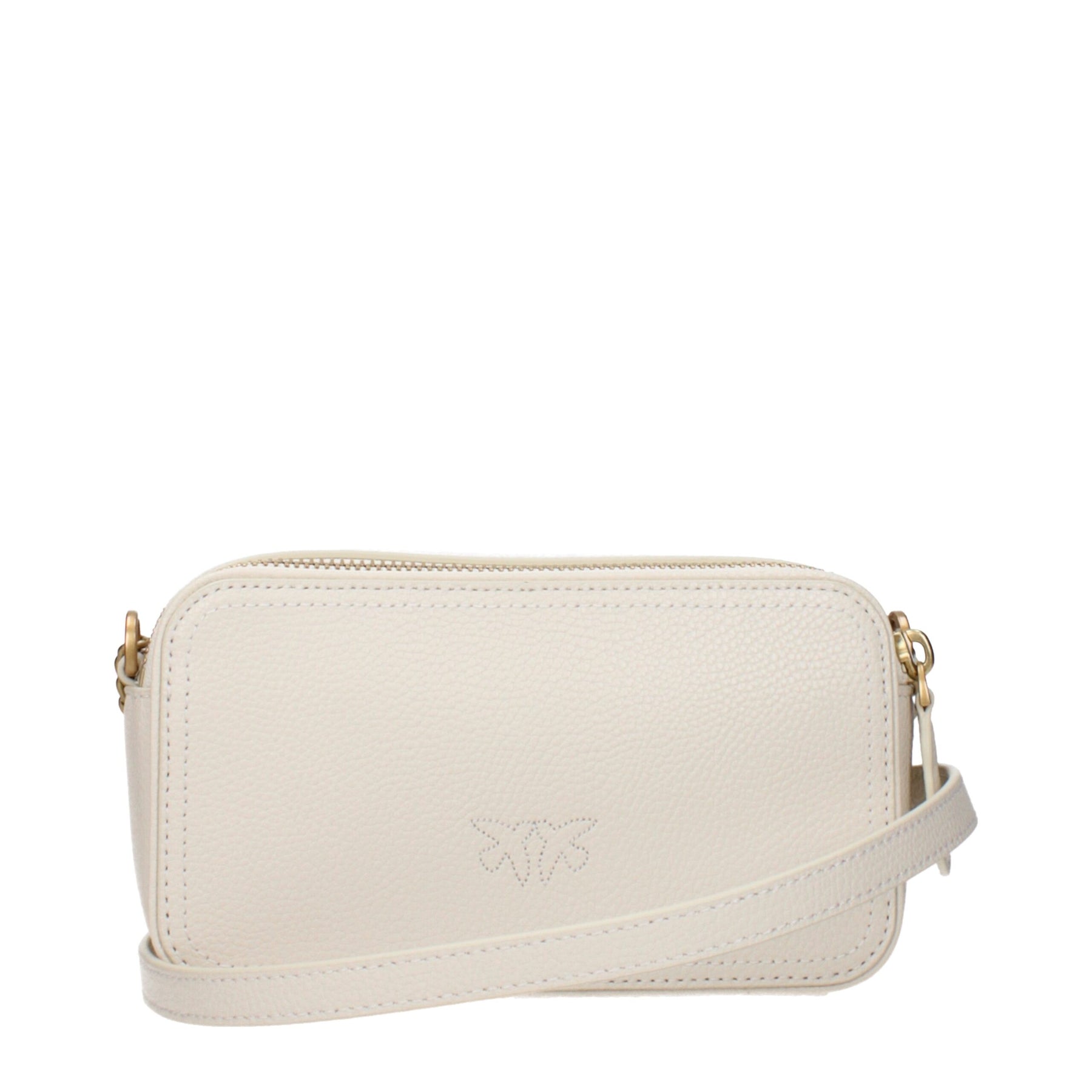 PINKO Beige Leather Crossbody Bag | Regal Royce