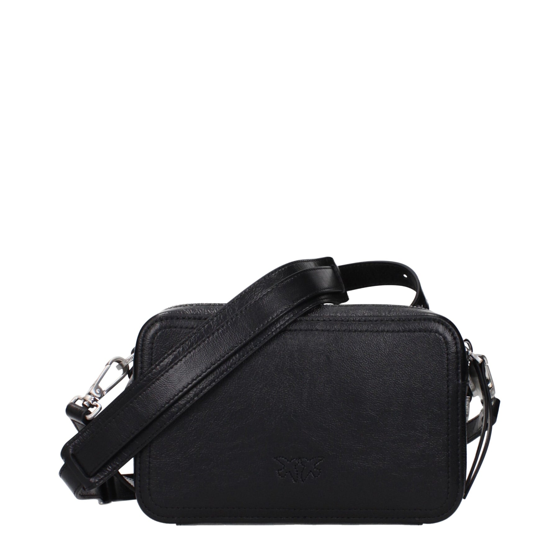 PINKO Black Leather Crossbody Bag | Regal Royce