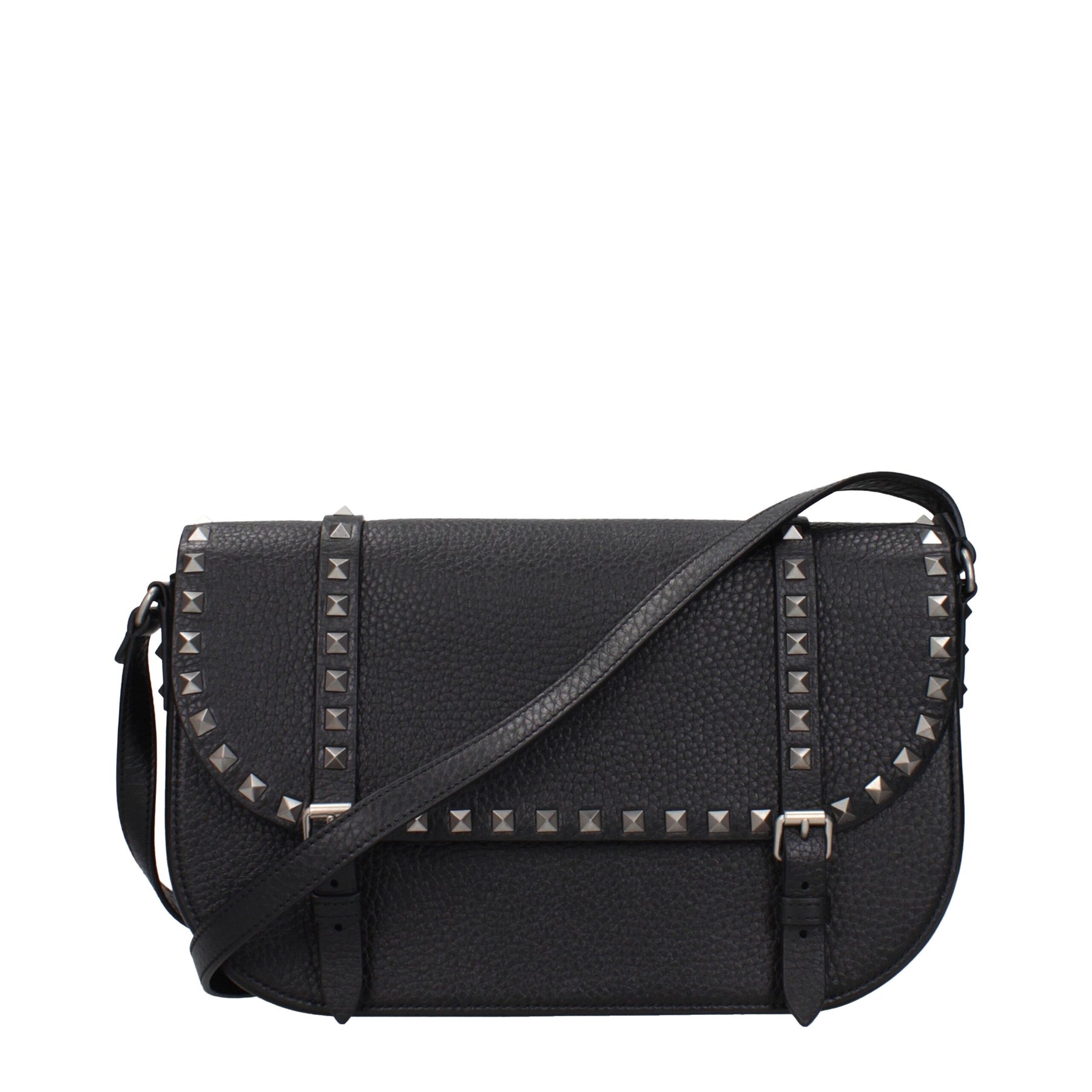 Valentino Garavani Black Leather Crossbody Bag | Regal Royce