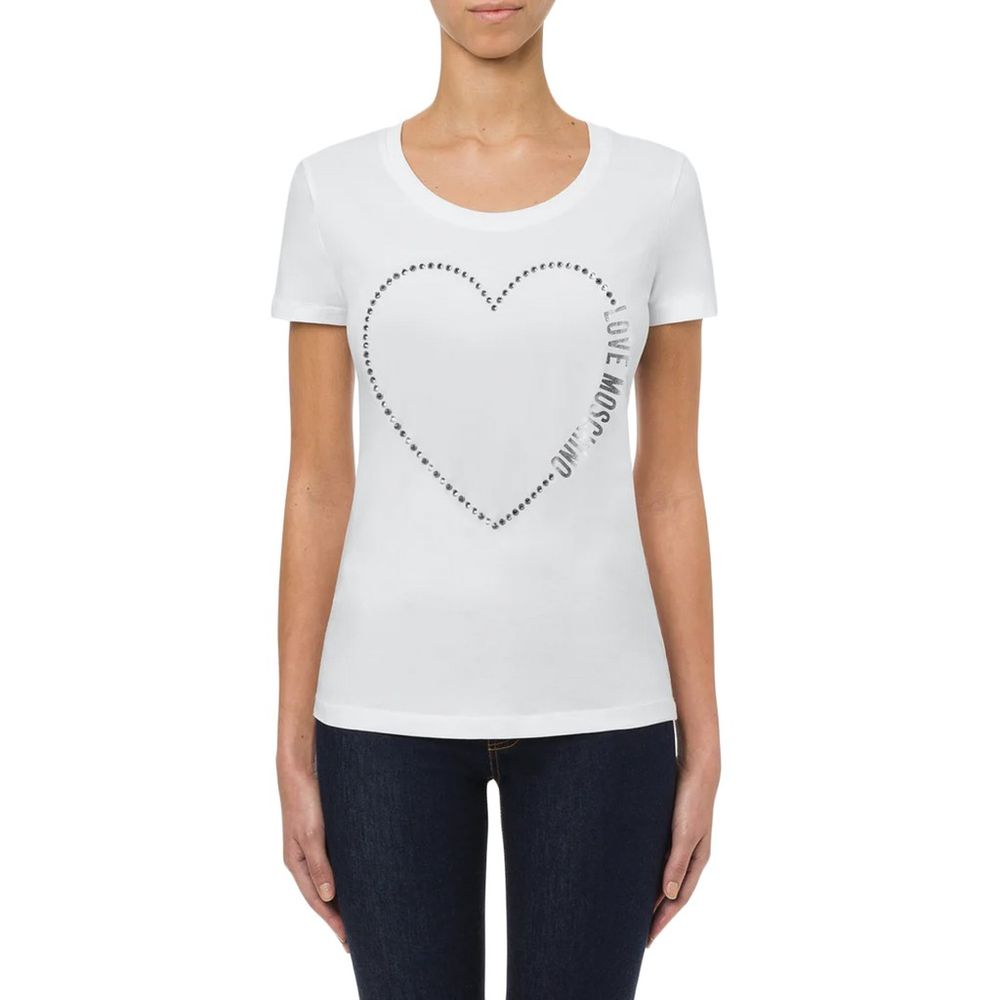 Moschino White Cotton Top