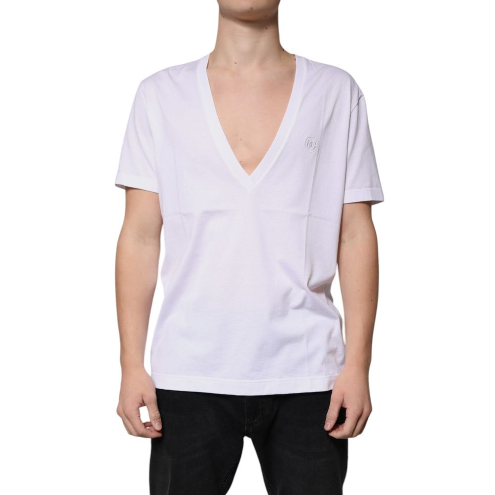 Dolce & Gabbana White Cotton T-Shirt | Regal Royce