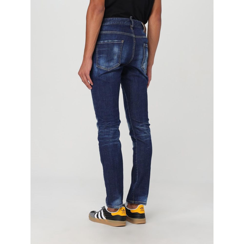 Dsquared² Blue Cotton Skinny Jeans | Regal Royce