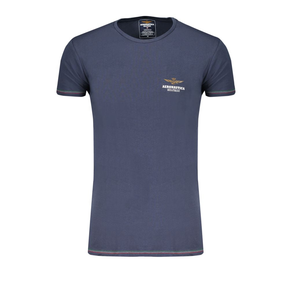 Aeronautica Militare Blue Cotton Men's Underwear T-Shirt | Regal Royce
