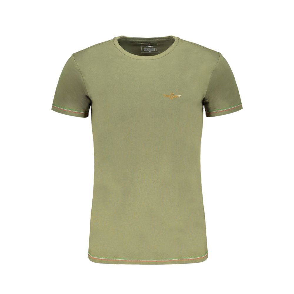Aeronautica Militare Verde Cotton Men T-Shirt | Regal Royce