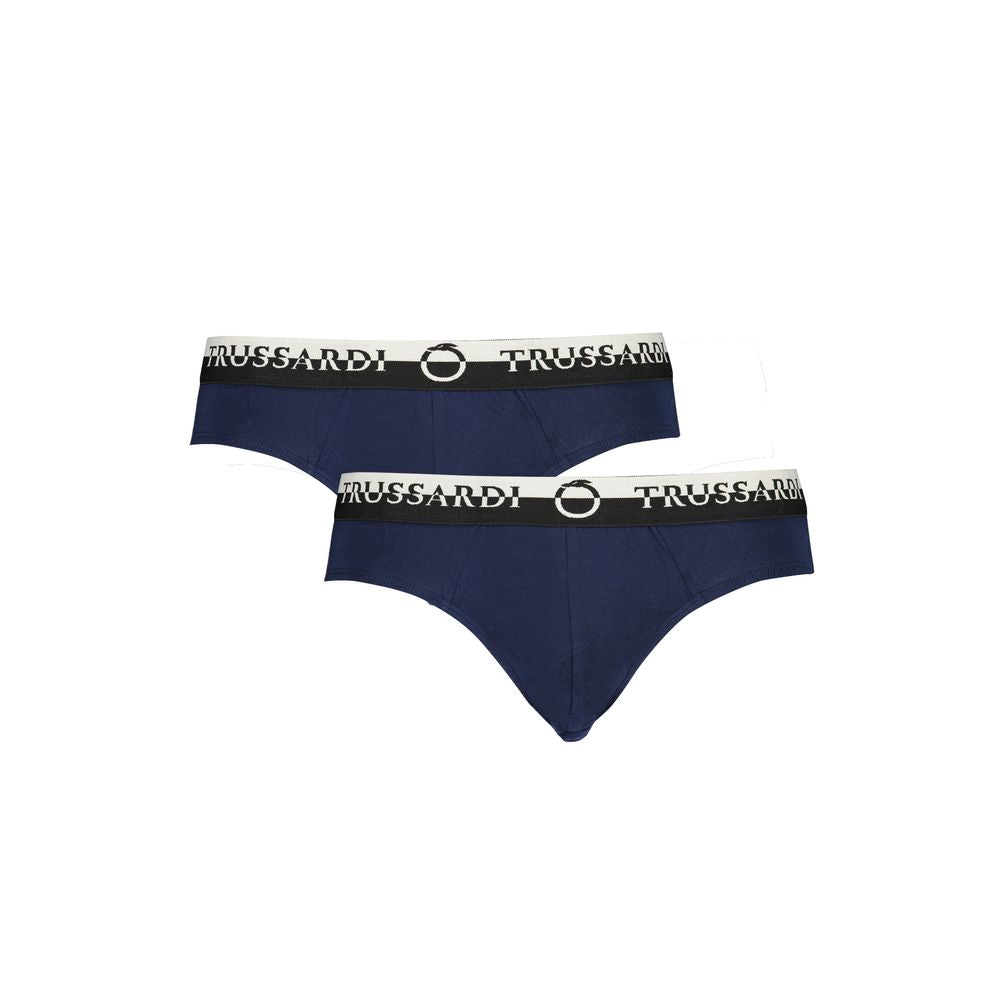 Trussardi Blu Cotton Men Underwear | Regal Royce