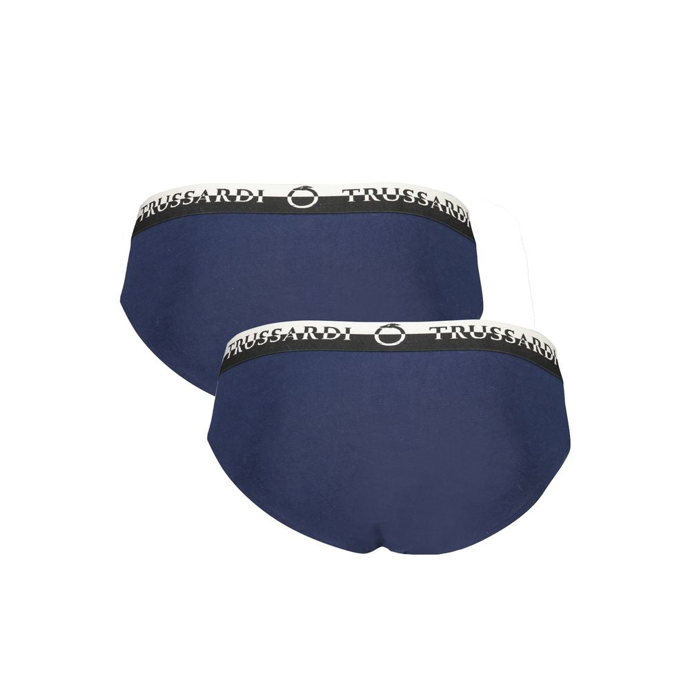 Trussardi Blu Cotton Men Underwear | Regal Royce