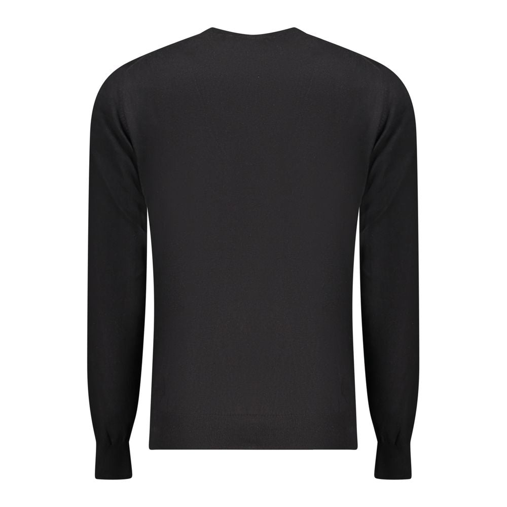 Accademia Militare Black Cotton Men's Sweater | Regal Royce