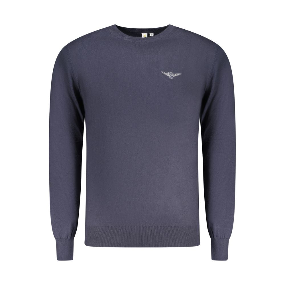 Accademia Militare Blue Cotton Men's Sweater | Regal Royce
