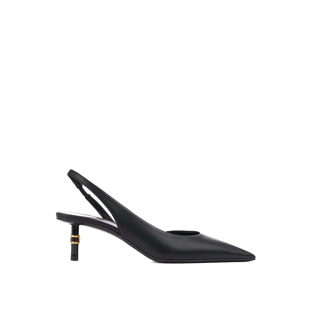 Chloé Black Leather High Heel Pumps