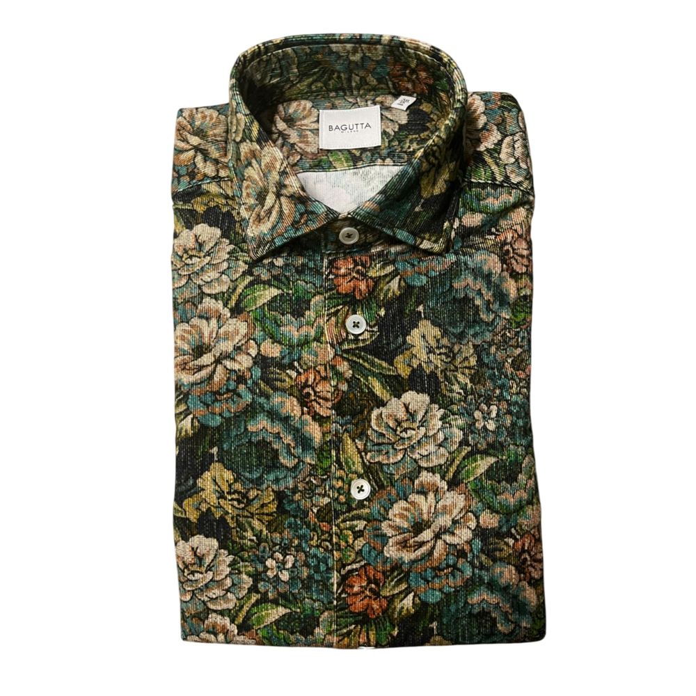 Bagutta Multicolor Cotton Men Shirt | Regal Royce