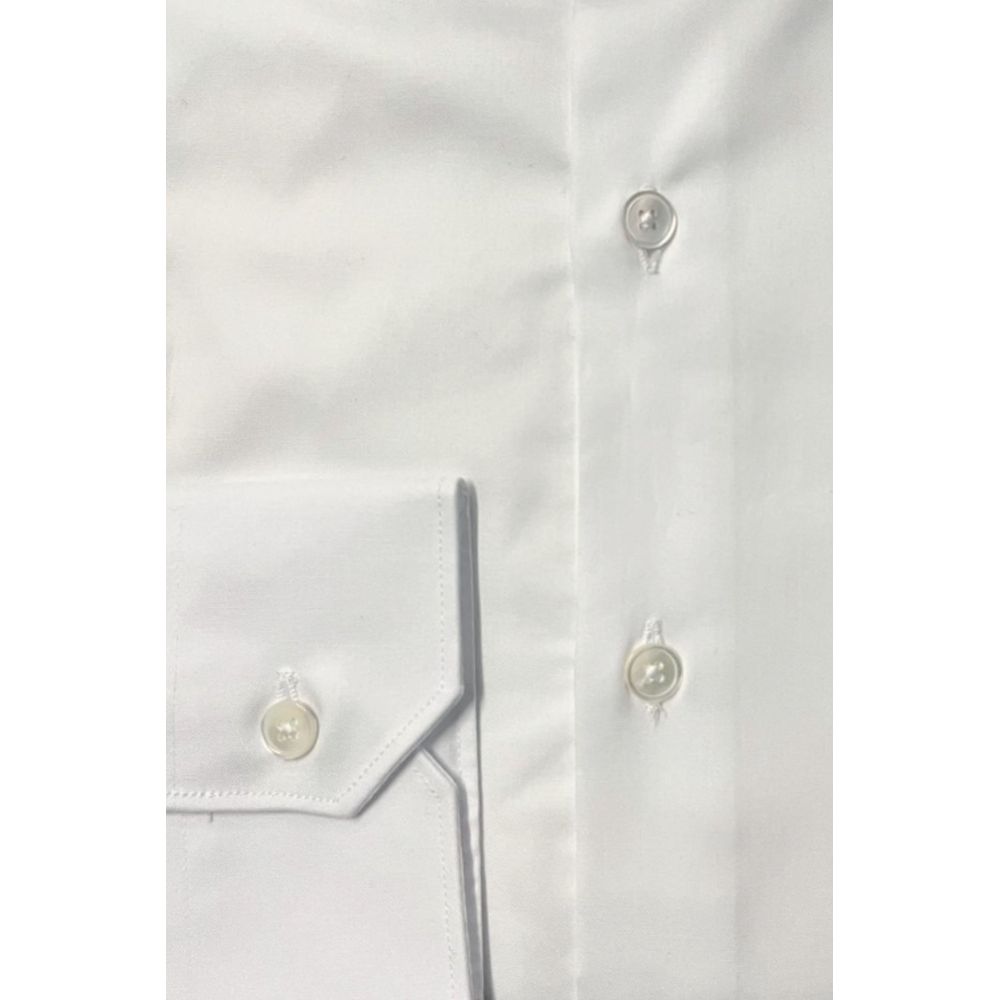 Bagutta White Cotton Men Shirt | Regal Royce