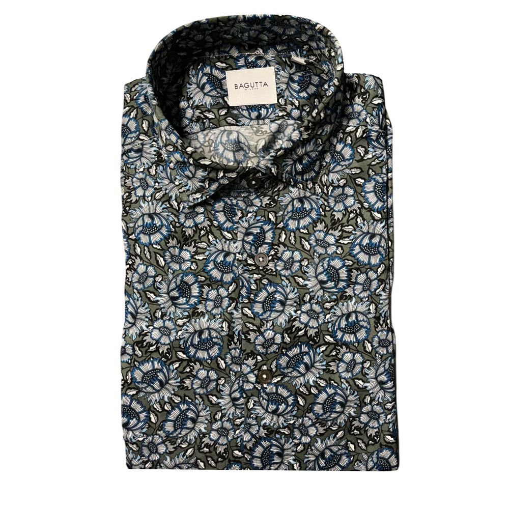 Bagutta Multicolor Cotton Men's Shirt | Regal Royce