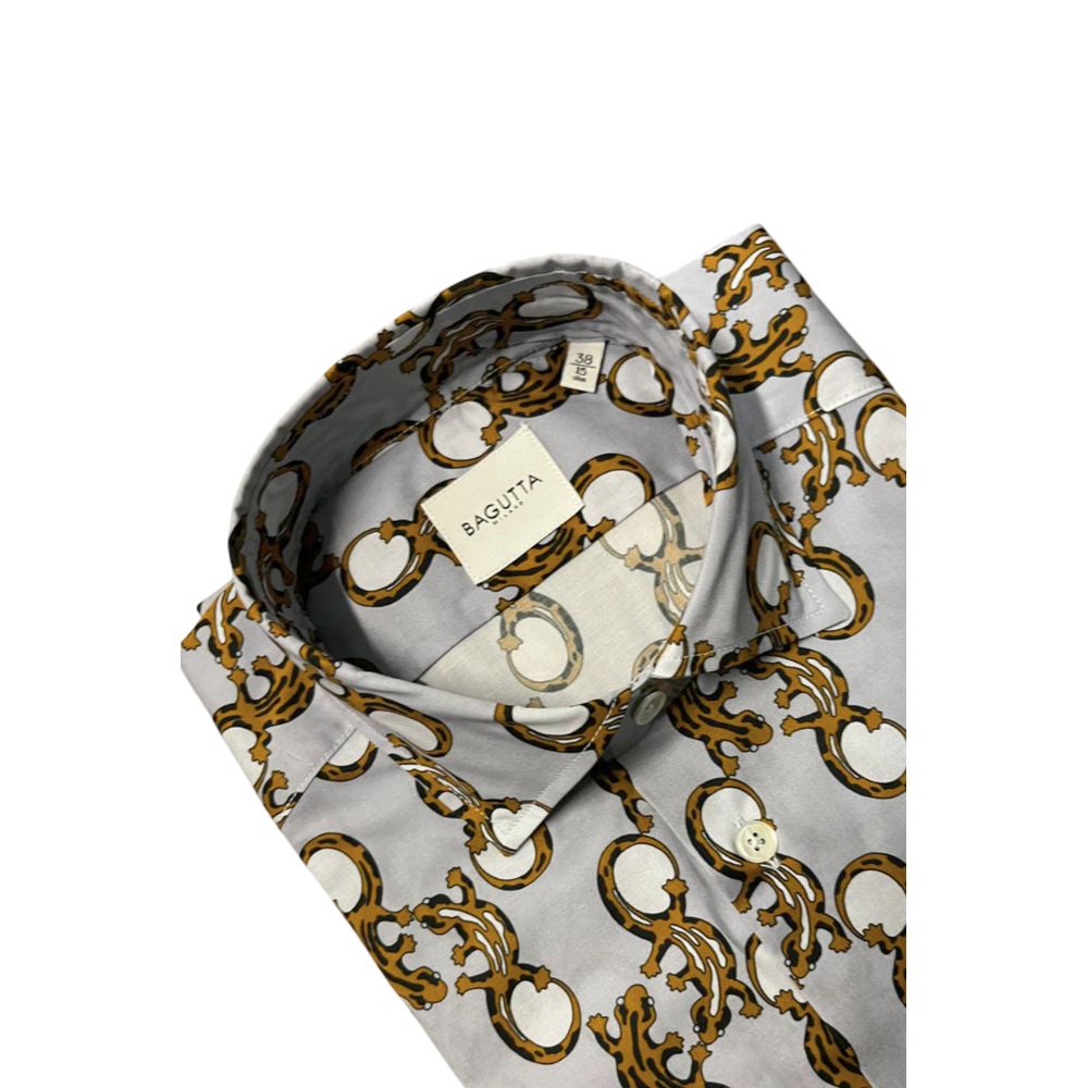 Bagutta Multicolor Cotton Men Shirt | Regal Royce