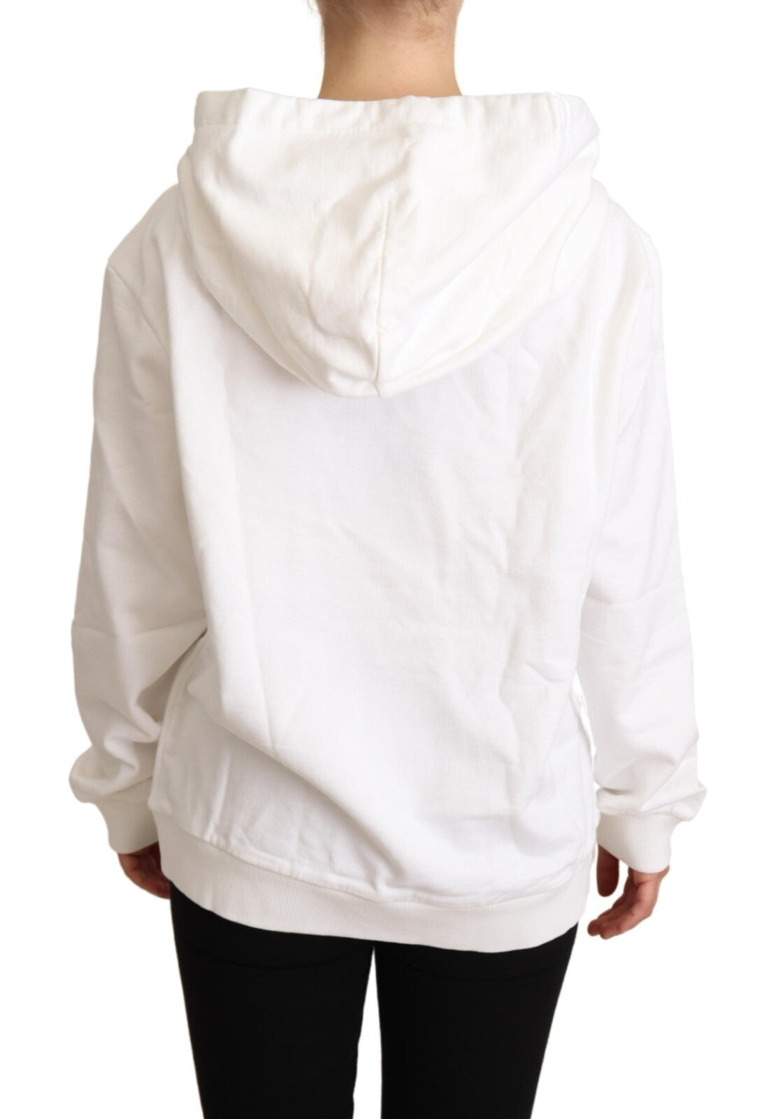 Dolce & Gabbana White L'Amore Hooded Pullover Sweater | Regal Royce