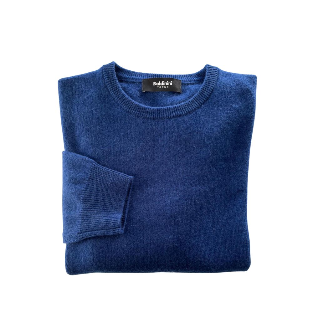 Baldinini Trend Blue Cashmere Men Sweater | Regal Royce