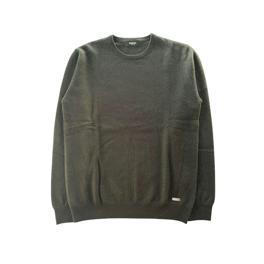 Baldinini Trend Green Cashmere Men Sweater | Regal Royce