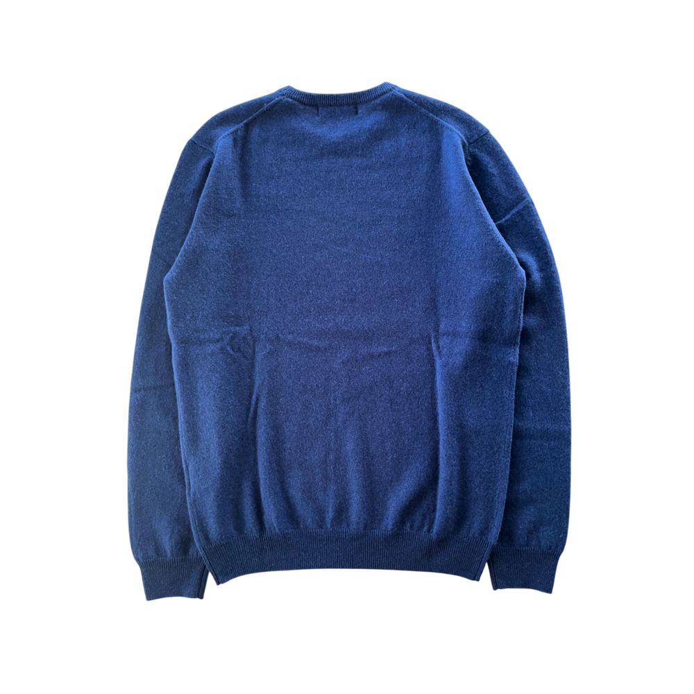 Baldinini Trend Blue Cashmere Men Sweater | Regal Royce