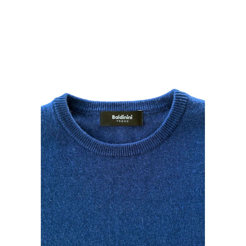 Baldinini Trend Blue Cashmere Men Sweater | Regal Royce