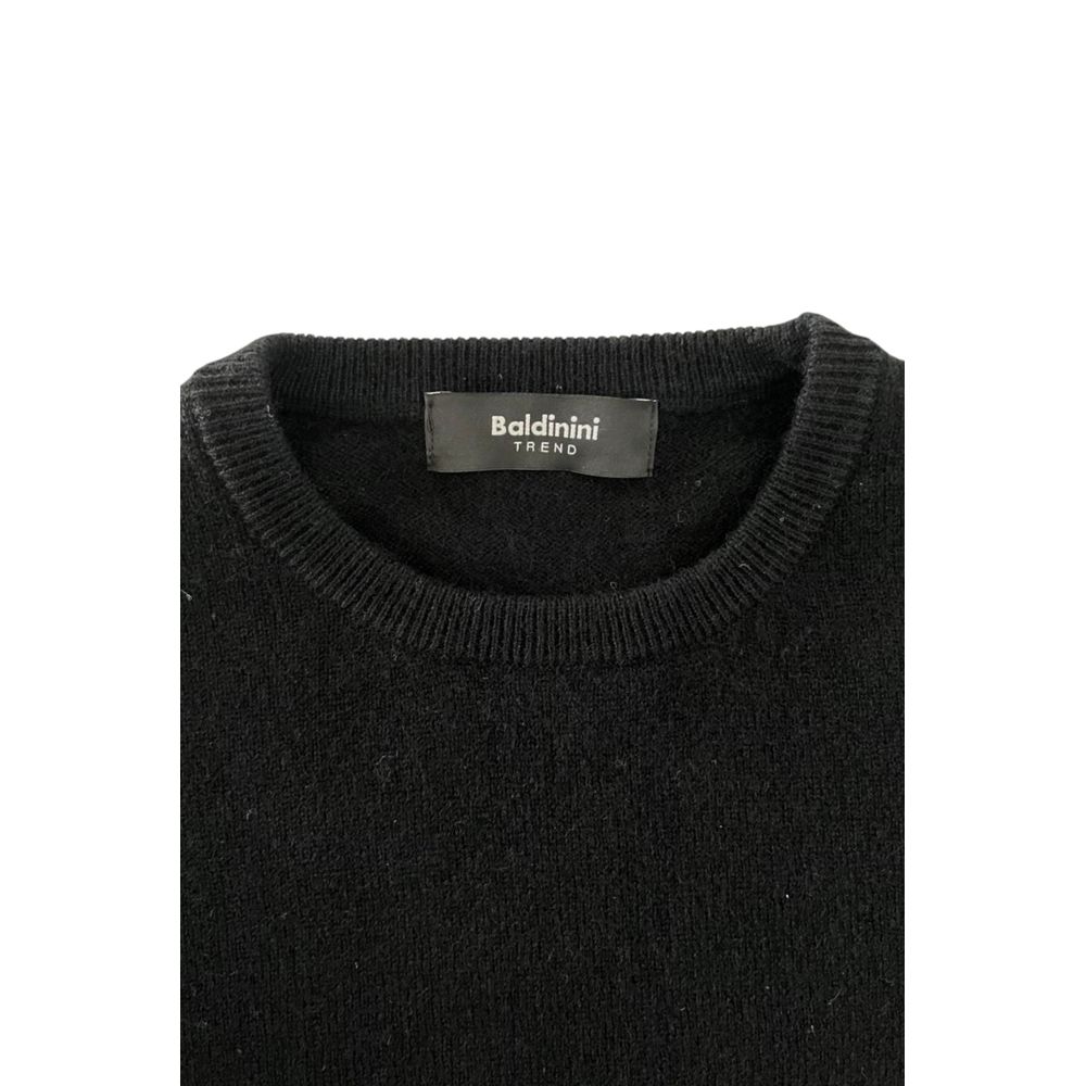 Baldinini Trend Black Cashmere Men Sweater | Regal Royce
