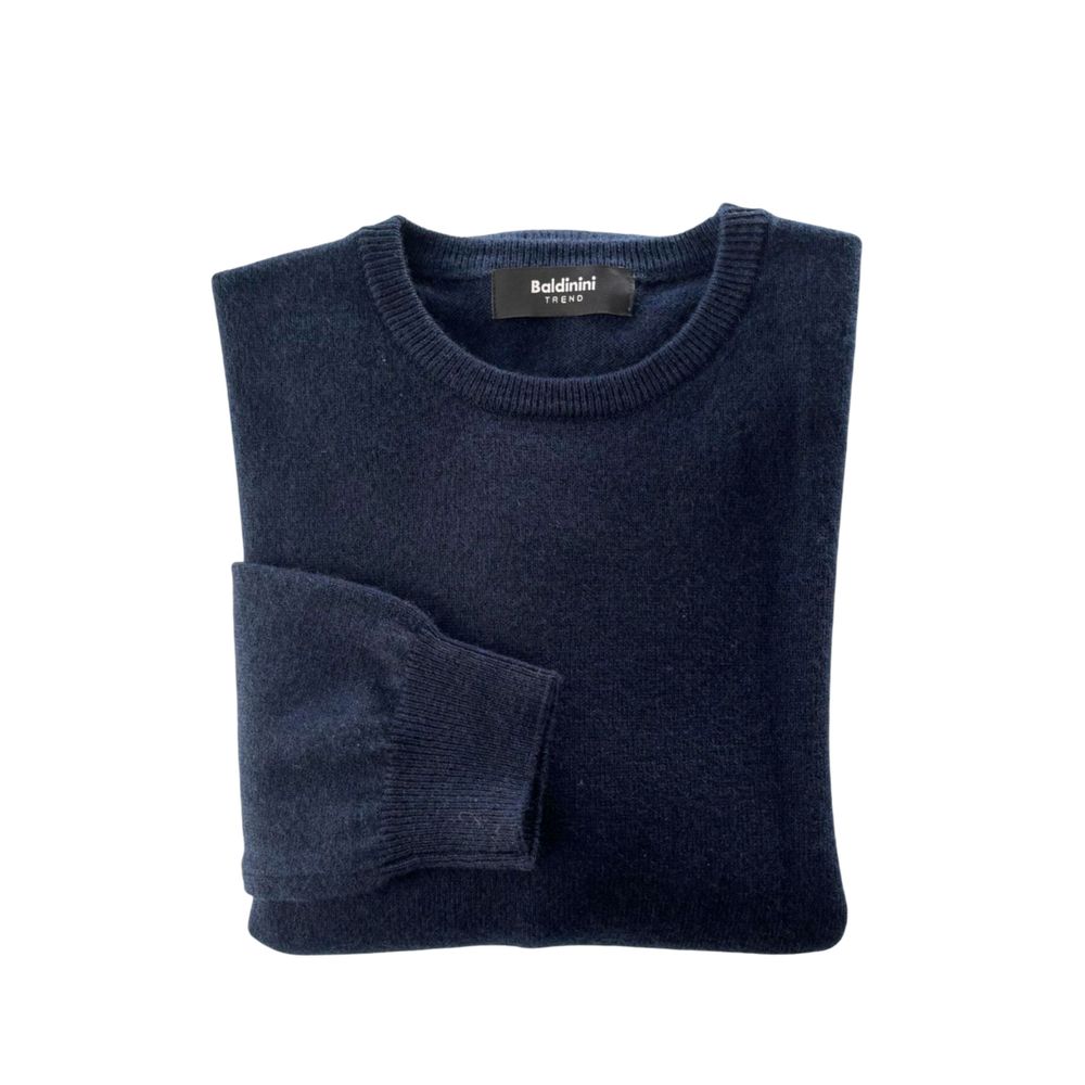 Baldinini Trend Blue Cashmere Men Sweater | Regal Royce