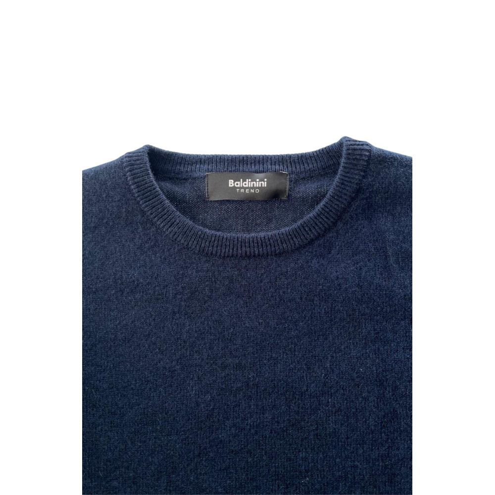 Baldinini Trend Blue Cashmere Men Sweater | Regal Royce