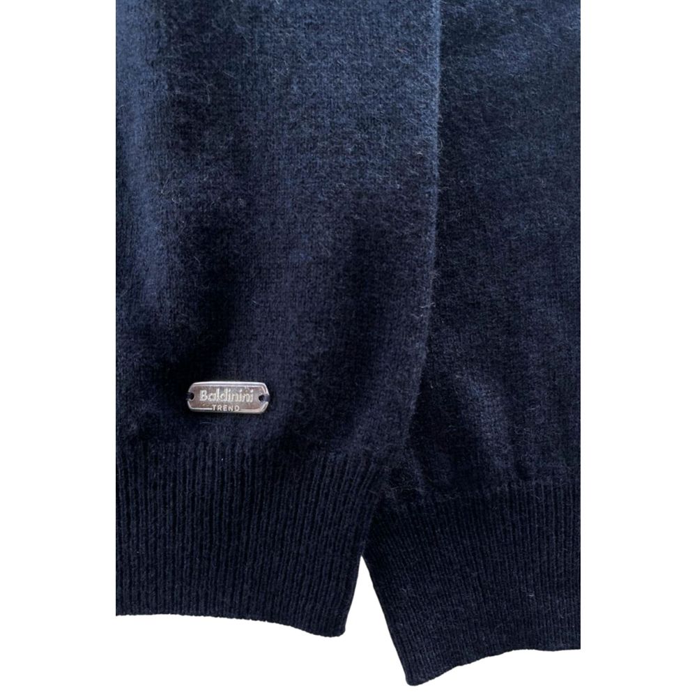Baldinini Trend Blue Cashmere Men Sweater | Regal Royce