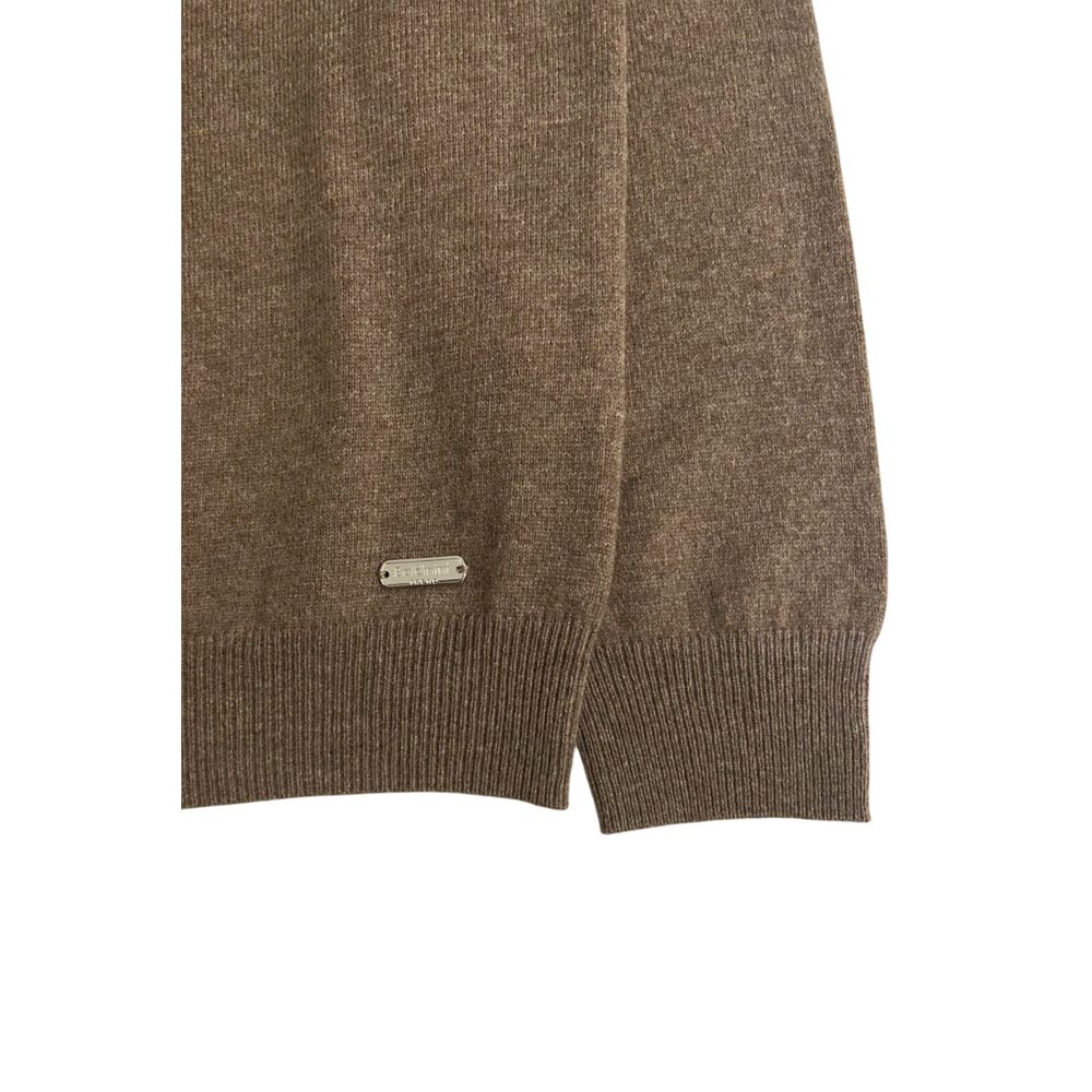 Baldinini Trend Brown Cashmere Men Sweater | Regal Royce