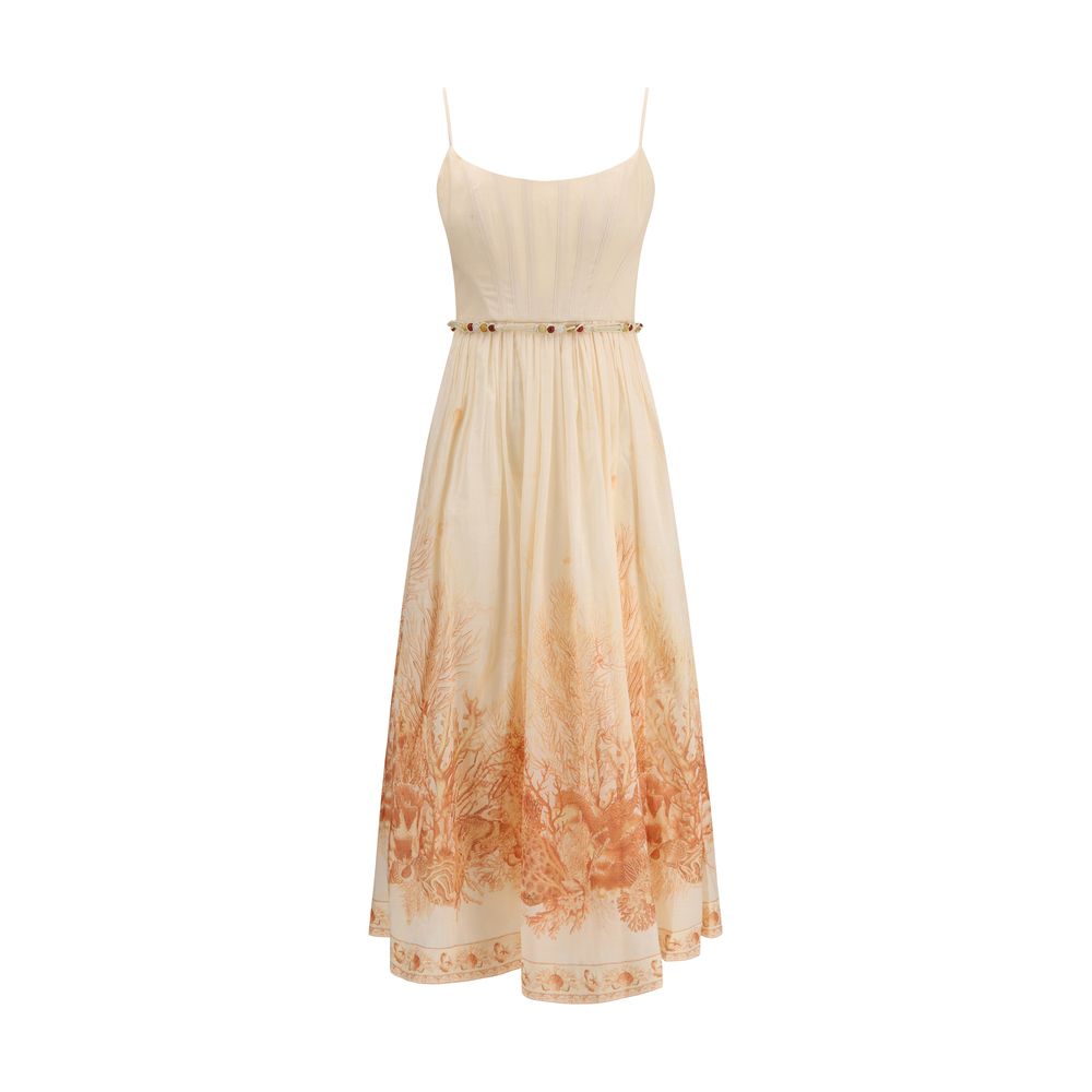 Zimmermann Multicolor Cotton Long Dress | Regal Royce