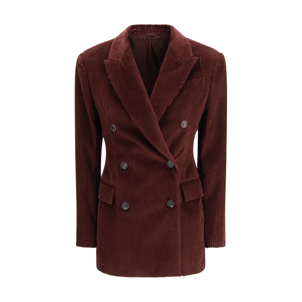 Brunello Cucinelli Bordeaux Cotton Coat | Regal Royce
