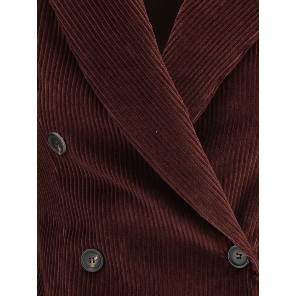 Brunello Cucinelli Bordeaux Cotton Coat | Regal Royce