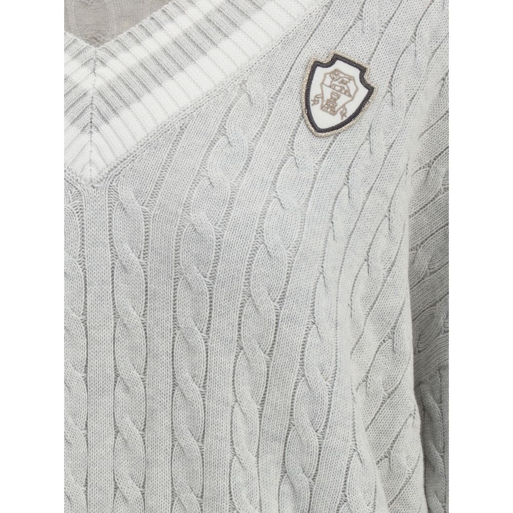 Brunello Cucinelli White Cotton Sweatshirt | Regal Royce