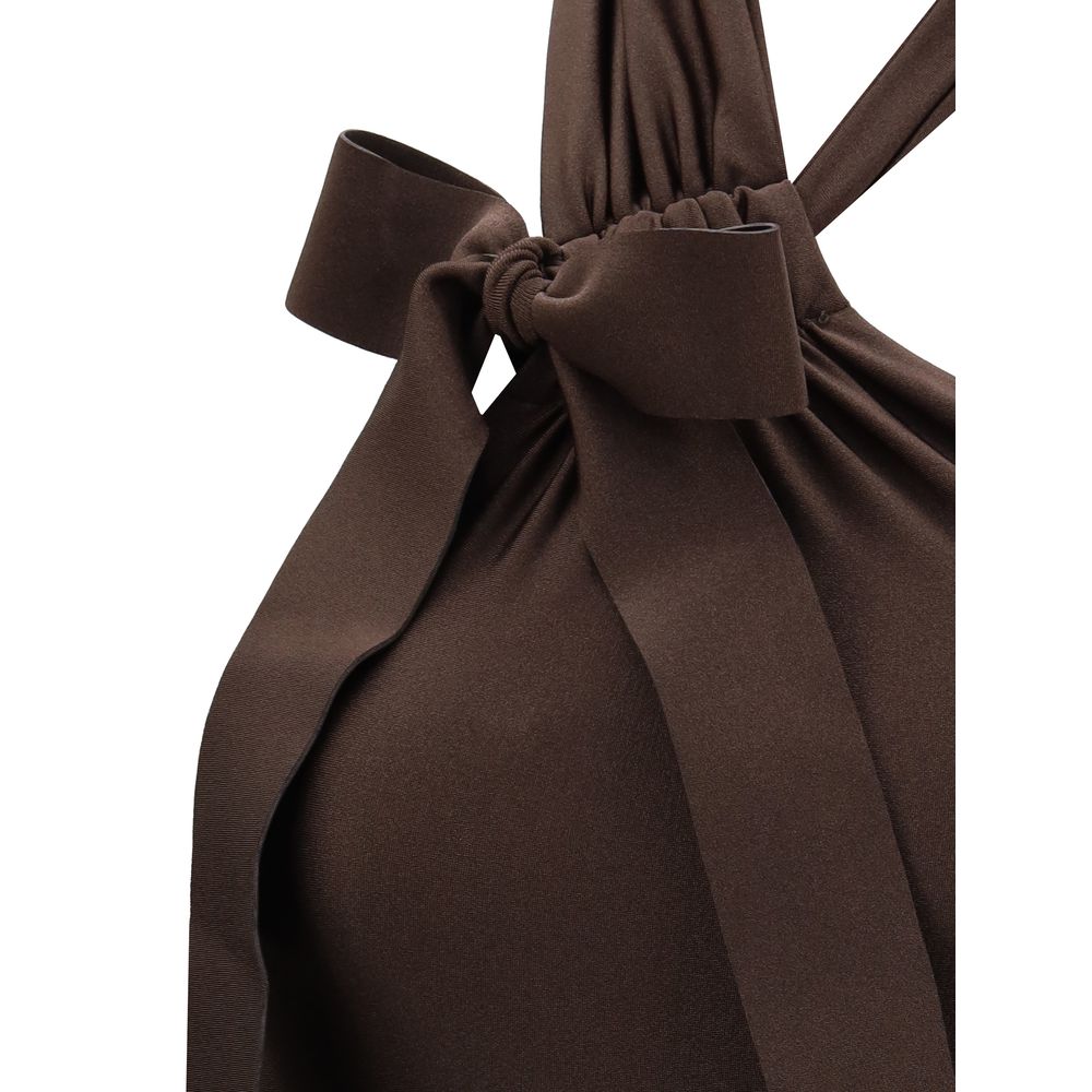 Zimmermann Brown Polyamide One-Piece Swimsuit | Regal Royce