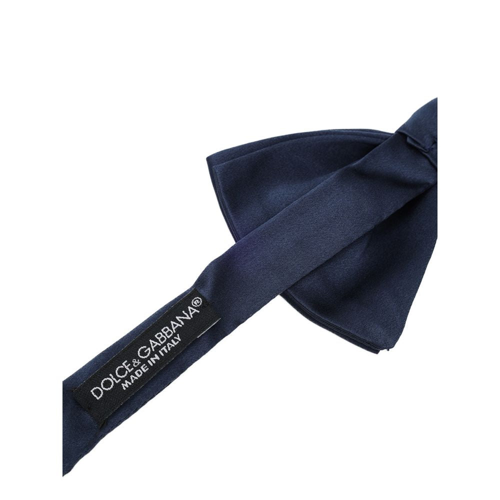 Dolce & Gabbana Blue Silk Bowtie | Regal Royce