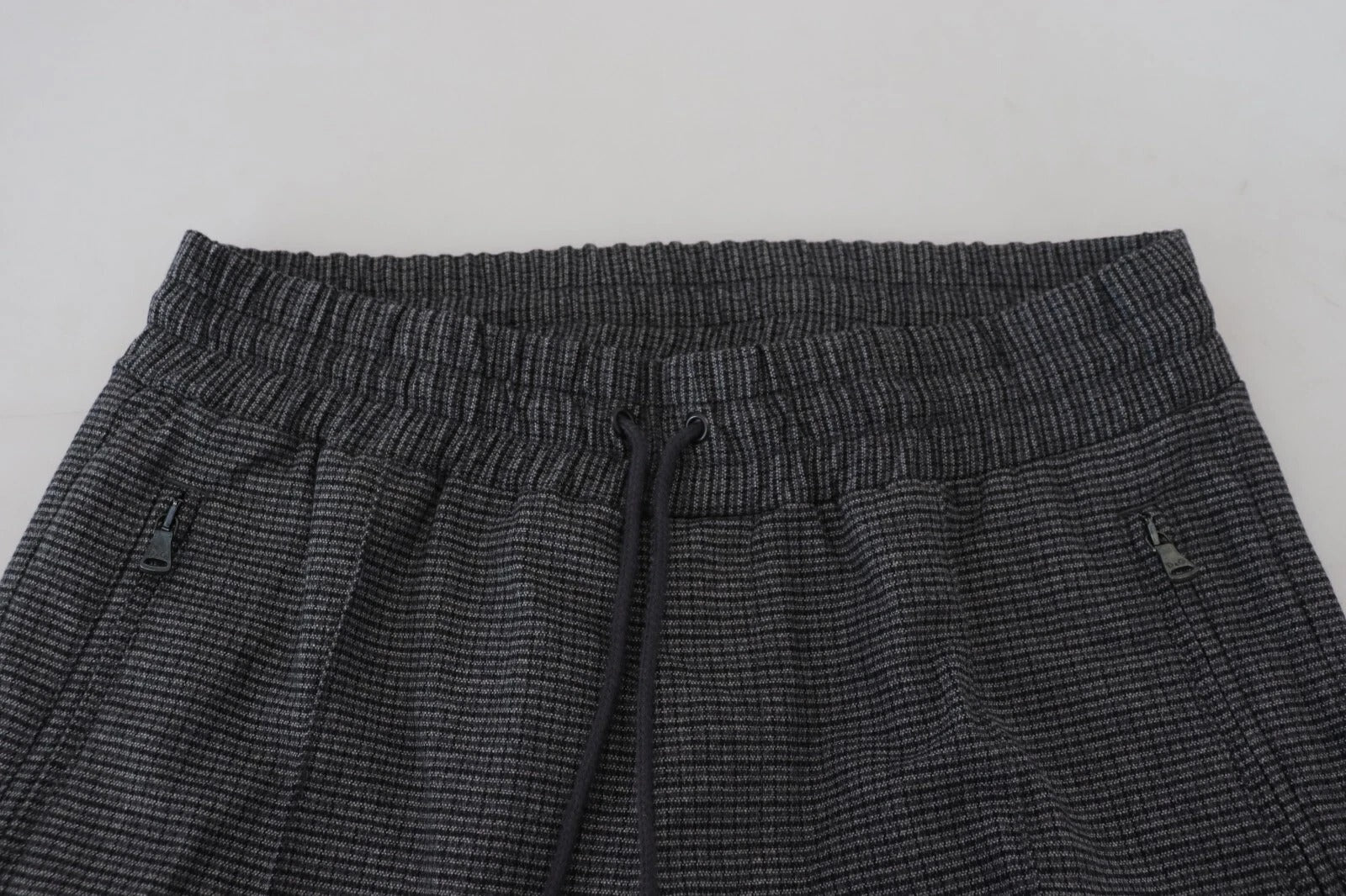Dolce & Gabbana Gray Striped Wool Skinny Trouser Pants | Regal Royce
