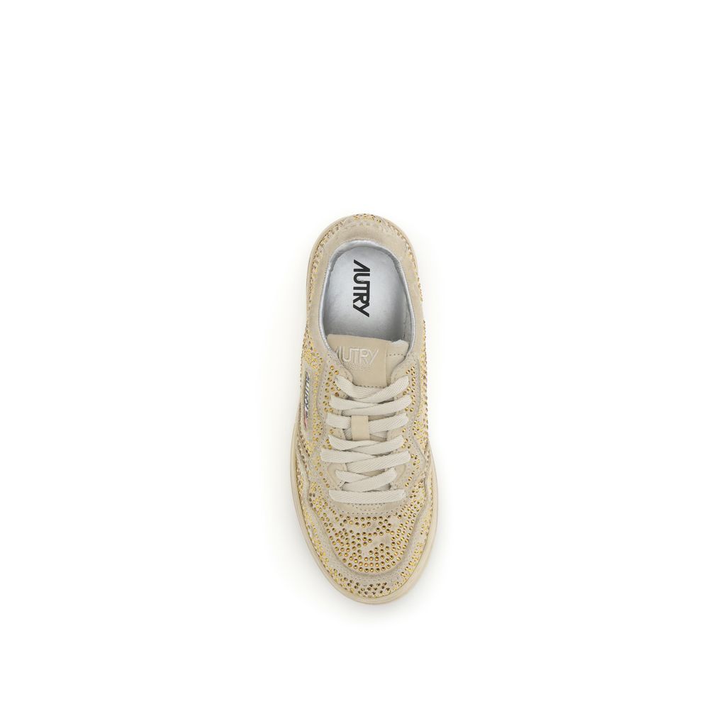 Autry Beige Rubber Low Top Sneakers | Regal Royce