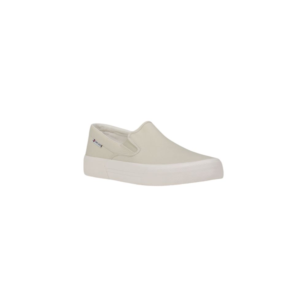 Tommy Hilfiger Jeans Beige Recycled Cotton Slip-On Loafers | Regal Royce
