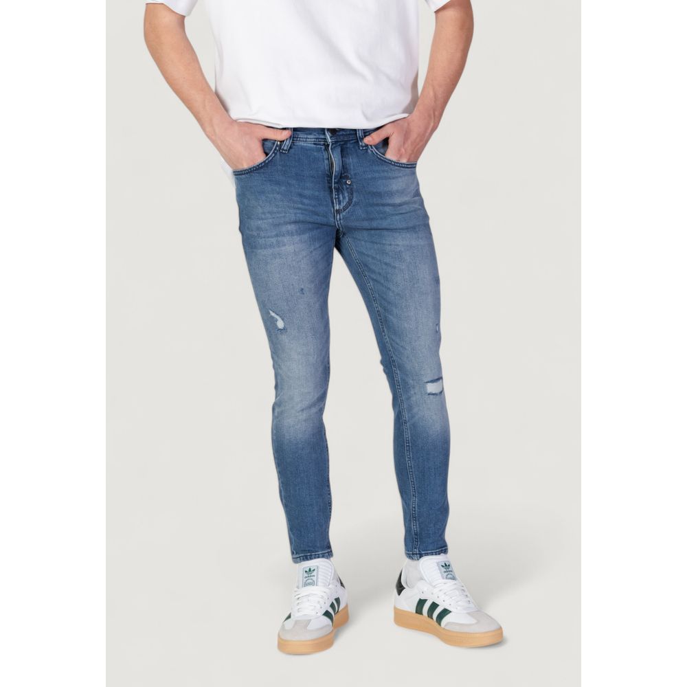 Antony Morato Blue Cotton Skinny Jeans | Regal Royce