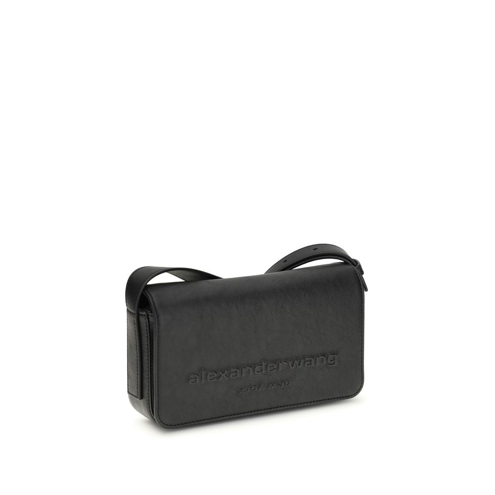 Alexander Wang Black Calf Leather Bos Taurus Shoulder Bag | Regal Royce