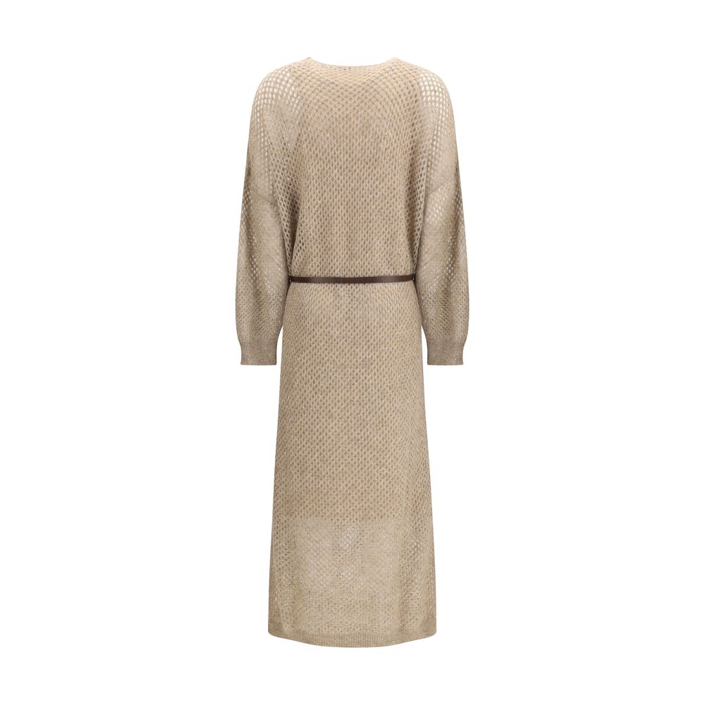Brunello Cucinelli Beige Mohair Casual Dress | Regal Royce